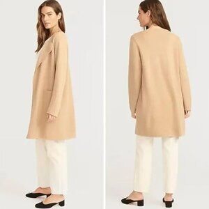 J. Crew Juliette Collarless Open Front Cardigan Sweater Blazer Small